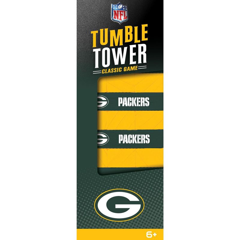 MasterPieces Real Wood Block Tumble Towers - NFL Green Bay Packers, 1 of 6