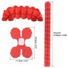 Unique Bargains Paper Reusable Streamers Party Wedding Backdrop Hanging Decoration Four-Leaf Garlands 6 Pcs - 2 of 4