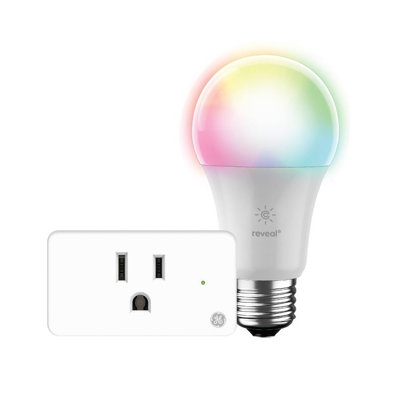 GE CYNC Reveal Smart Full Color Light Bulb with Smart Indoor Plug Bundle, 4 of 8