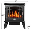 Barton Living 3 Sided 1500w Vintage Electric Standing Fireplace Stove ...