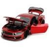 2024 Ford Mustang Dark House Candy Red with Gray Hood "Bigtime Muscle" Series 1/24 Diecast Model Car by Jada - 2 of 4