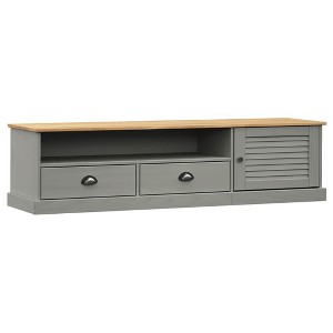 vidaXL VIGO TV Stand Entertainment Center with Storage Drawers Solid Wood Pine - 1 of 4
