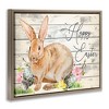 Stupell Industries Spring Floral Happy Easter Bunny, 31" x 25" - 3 of 4