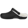 FOAMWALK Women's Comfortable Furry Solid and Bubble Heel Platform Clogs with Faux Fur Lining - Fur Lined Clogs for Women - 3 of 4