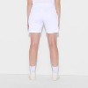 Pride Adult Smiley World Rainbow Graphic Mesh Shorts - White - 2 of 3