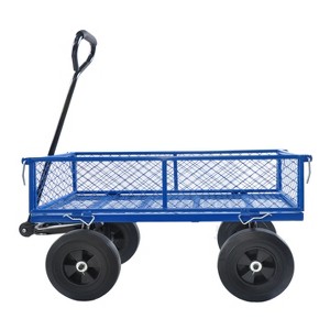 Kumasinova Heavy-Duty Garden Dump Cart with Solid No-Flat Tires,Tools Cart Wagon Cart with Spacious Bed for Yard,Farm,Lawn & Home Use - 1 of 4