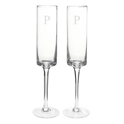 cylinder champagne flutes