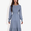 Anna-Kaci Women's Smocked Maxi Dress with Tiered Skirt and Elegant Design for Stylish Casual Wear - 3 of 4
