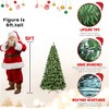 COWLOWN Pre-Lit Christmas Tree, 551 PVC Branch Tips, Memory Wire & Metal Stand, Easy Setup Holiday Tree for Small Spaces - 4 of 4