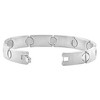 Pompeii3 Men's Steel Single Tone Flat Flexible Link 10mm  8" Bracelet - 2 of 3