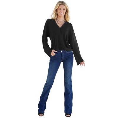 VENUS Womens Banded Hem Top