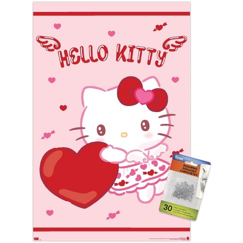 Trends International Hello Kitty: 25 Valentine's Day - Hearts & Wings Unframed Wall Poster Prints - image 1 of 4