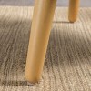 Okak Mid-Century Modern Armchair,Tufted Back Accent Chair with Birch Wood Legs for Living Room,Bedroom - 4 of 4