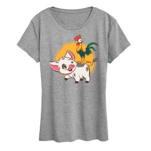 Women's - Disney - Pua And Hei Ehi Short Sleeve Graphic T-Shirt - 1 of 4