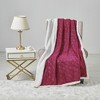 Louvre Plush All Season 50"x60" Burgundy Throw - 2 of 4