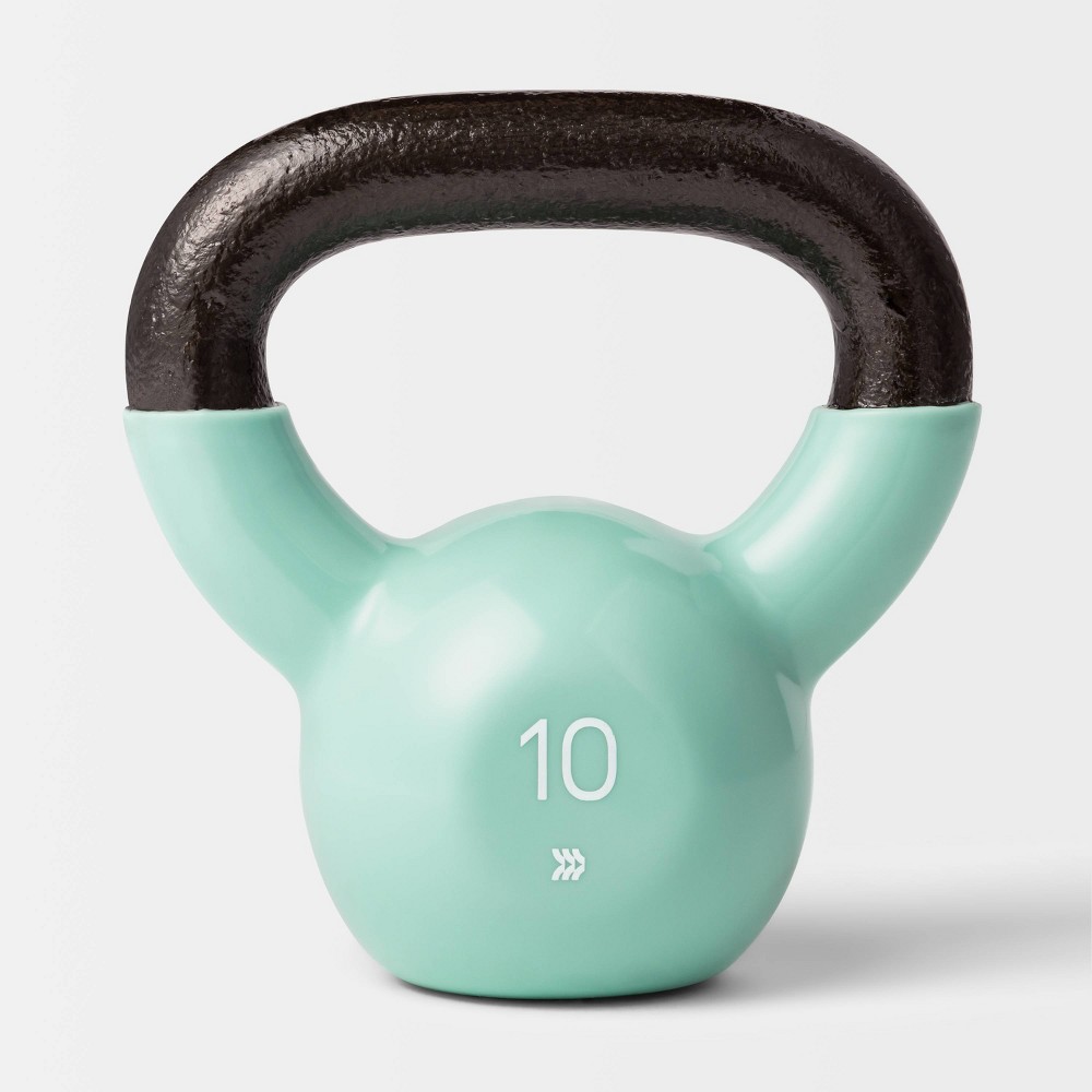 Photos - Barbells & Dumbbells Kettlebell 10lb Aqua - All In Motion™