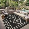 Lahome Pattern Series Outdoor Plastic Straw Rug-Waterproof Reversible Mat for Patio, Backyard, Camping, RV Awning - 2 of 4