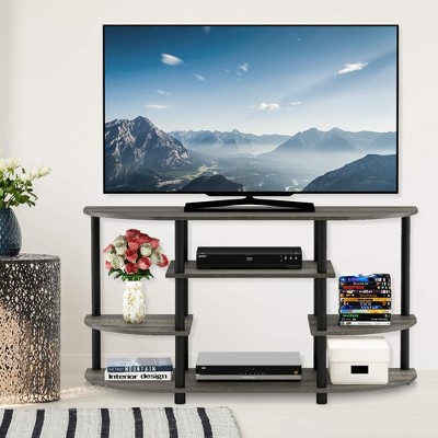 Furinno TV Stand for TV's up to 44" Console Entertainment Center Bookcase Shelves