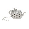 Unique Bargains Tea Infuser Tea Egg Design Infuser Traditional Style Hand Wash Stainless Steel Silver Tone 1Pcs - 3 of 4