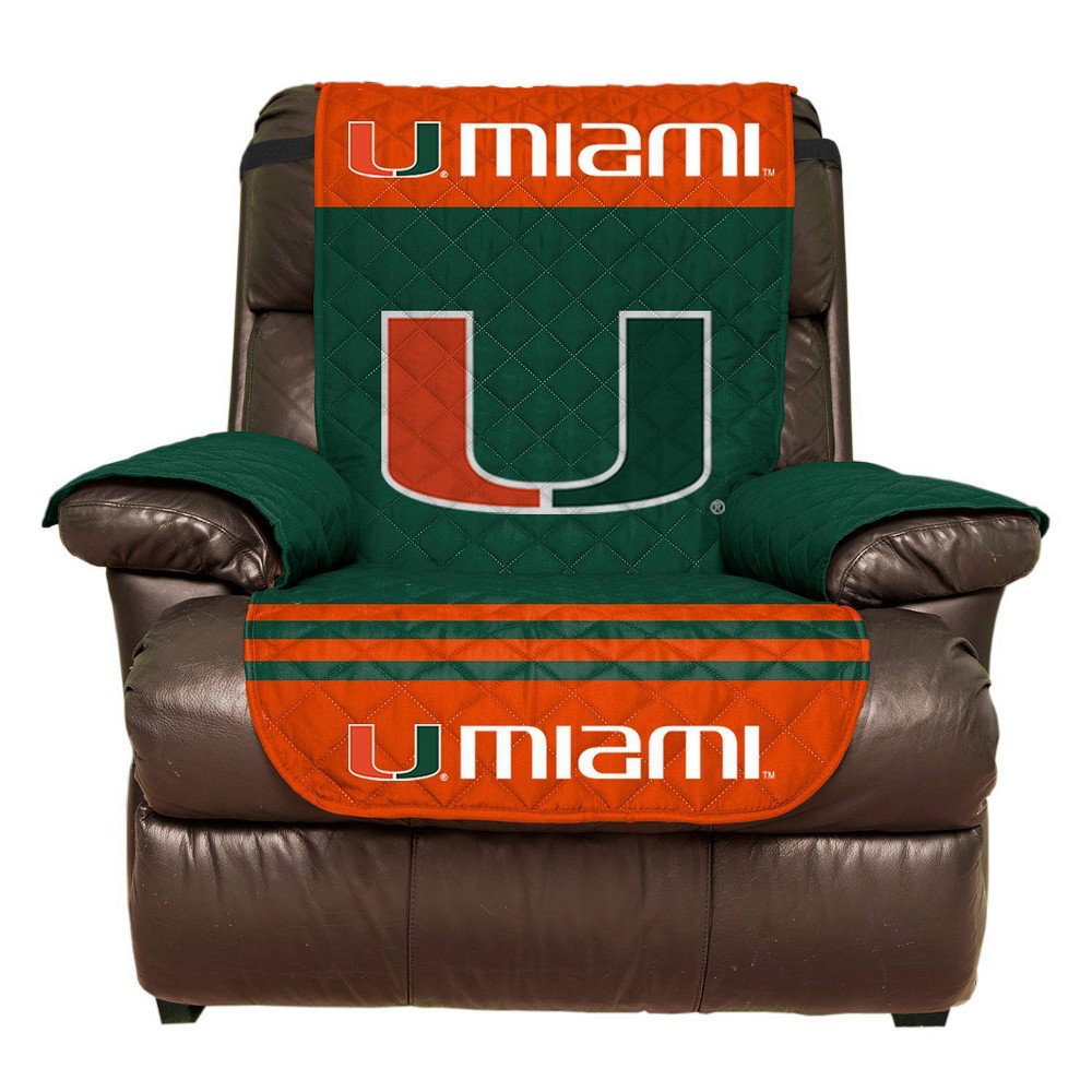 Photos - Furniture Cover NCAA Miami Hurricanes Recliner Furniture Protector