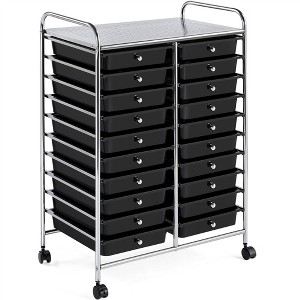Yaheetech Drawers Rolling Storage Cart Mobile Storage Bin Trolley - 1 of 4