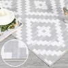8x10 Area Rugs for Living Room, Checkered Non-Slip Washable Rugs, Neutral Classic Geometric Large Area Rug for Bedroom, Carpet for Dining Room - 4 of 4