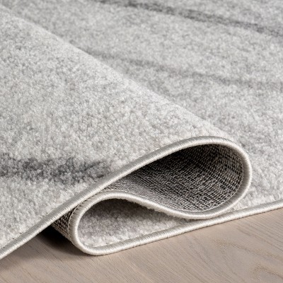 Thigpen Gray Abstract Square Easy Care Area Rug