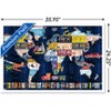 Trends International David Bowman - License Plate Map Framed Wall Poster Prints - 3 of 4