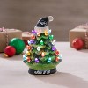 8" LED Ceramic Christmas Tree, New York Jets - 3 of 3