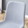 Gulches Light Gray Linen Cotton Dining Chairs Set of 4 - 3 of 4