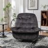 Adjustable Reclining Sofa Chair With Phone Holder, Oversized Swivel Recliners Couch,Velvet Reading Chair for Living Room or Bedroom-Maison Boucle - 2 of 4
