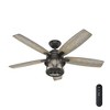 Hunter Fans 52" Coral Bay Lighted Ceiling Fan Noble Bronze with Barnwood Blades, Damp Rated, Remote Control Included - 4 of 4