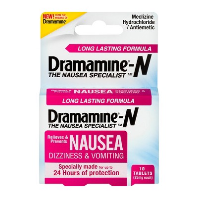 Taking dramamine for nausea nursing