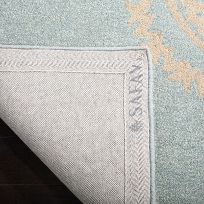 Hand-Tufted Soho Blue Wool & Viscose 6' Area Rug