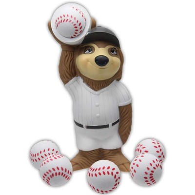 Hog Wild Baseball Sloth Ball Popper Toy - Includes 4 Soft Foam Balls - Squeeze to Pop Air Powered Balls Up to 20 Feet - Ball Shooter Safe for