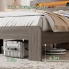 NicBex Full/Queen/King Vintage Bed Frame with Storage LED Light Headboard,Modern Platform Bed for Bedroom,No Box Spring Needed - 4 of 4