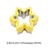 Unique Bargains Biscuit Cutter Medium Snowflake Cookie Cutter Hand Washable Stainless Steel Plastic 2.8"x3.2"1.6" 1Pcs - 3 of 4