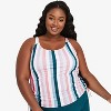 Women's Calypsa Maya Tankini Swim Top With Removable Cups - 3 of 4