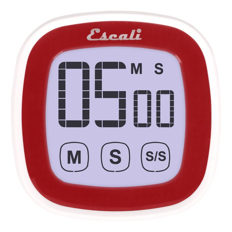 Escali Touch Screen Digital Timer Red, 3 of 13