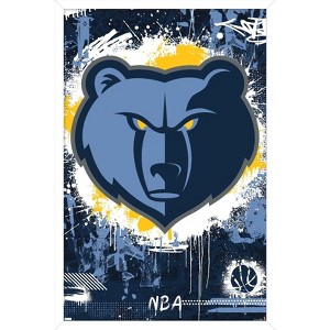 Trends International NBA Memphis Grizzlies - Maximalist Logo 23 Framed Wall Poster Prints - 1 of 4