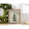 Petal Lane 8"x10" Vintage Tree with Bows Fancy Gold Wall Art - 2 of 4