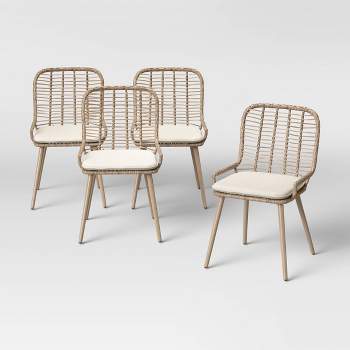 Leona 4pk Woven Patio Dining Chairs - Opalhouse™