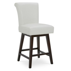Spruce&Spring Upholstered 26-inch Counter Height Swivel Barstool - 1 of 4