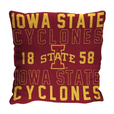 NCAA Iowa State Cyclones Stacked Woven Pillow