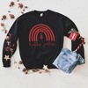 Simply Sage Market Women's Graphic Sweatshirt Holly Jolly Rainbow - 3 of 4