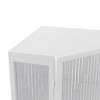 22.25'' Corner Storage Cabinet, Floor Corner Cabinet with Tempered Glass Door & Shelves, Freestanding Corner Table - 3 of 4