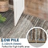 Acekool Modern Geometric Area Rug, Washable Non Slip Low Pile Ultra Thin Stain Resistant Carpet for Living Room Bedroom Dining - 4 of 4