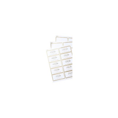 Avery Laser/Inkjet Shipping Label 2" x 4" Matte White/Gold 100/Pack (6541)