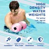 Sunlite Sports Water Weights Pool Exercise Dumbbells with Handle Strip- Large, Pink - 4 of 4