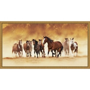 Amanti Art Running Wild by David Drost Canvas Wall Art Print Framed 27-in. W x 14-in. H. - 1 of 4